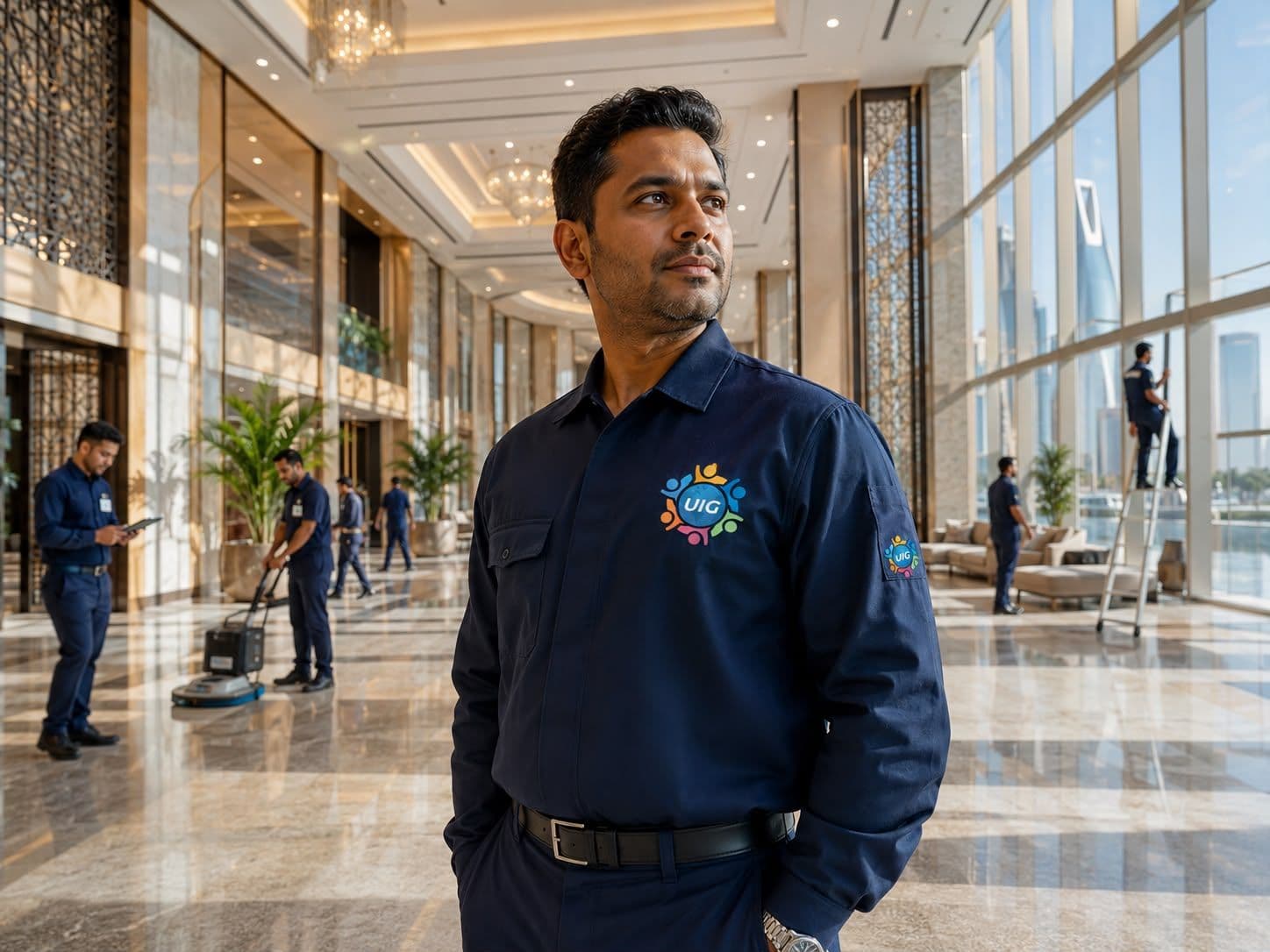 United International Group facility management professionals at work across Saudi Arabia